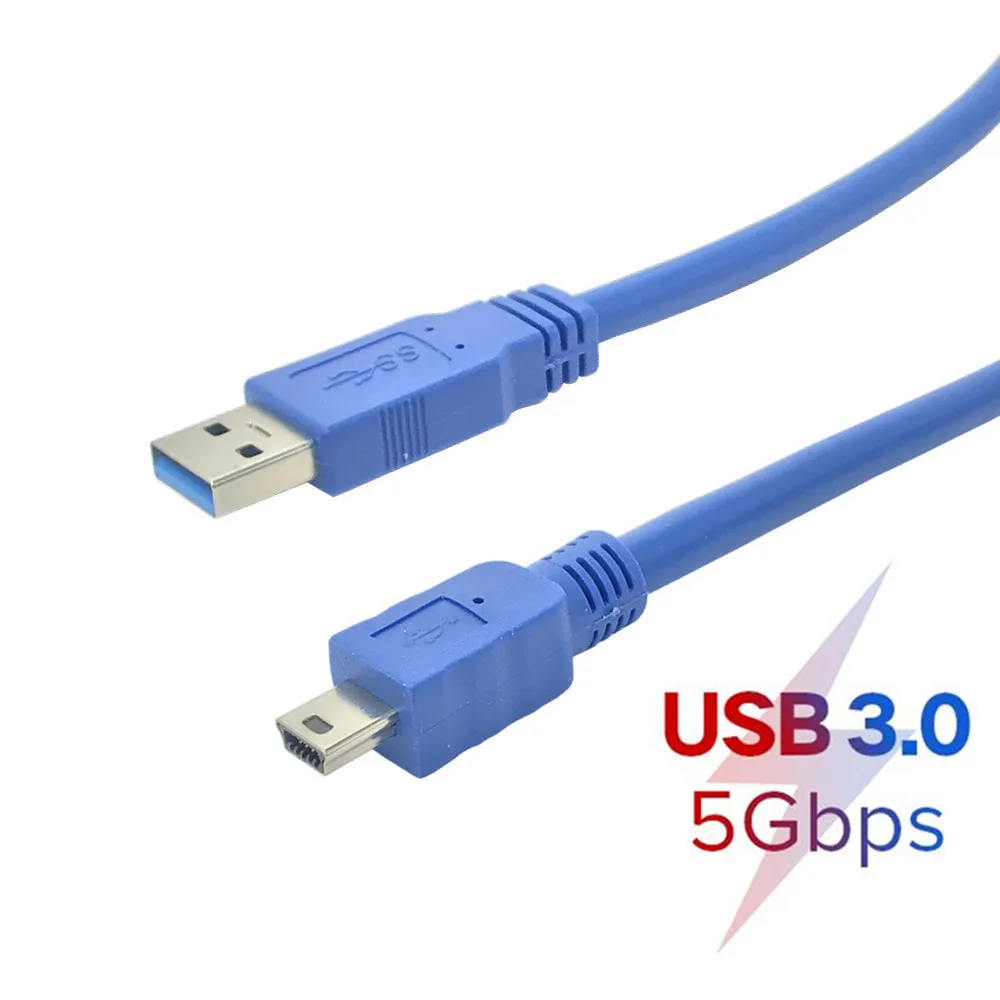 

USB 3.0 A Male to Mini 10 Pin B Extension Cable cord For tablets camcorders HUB HDD Connector 0.3M 0.6M 1M 1.5M 3M 5M