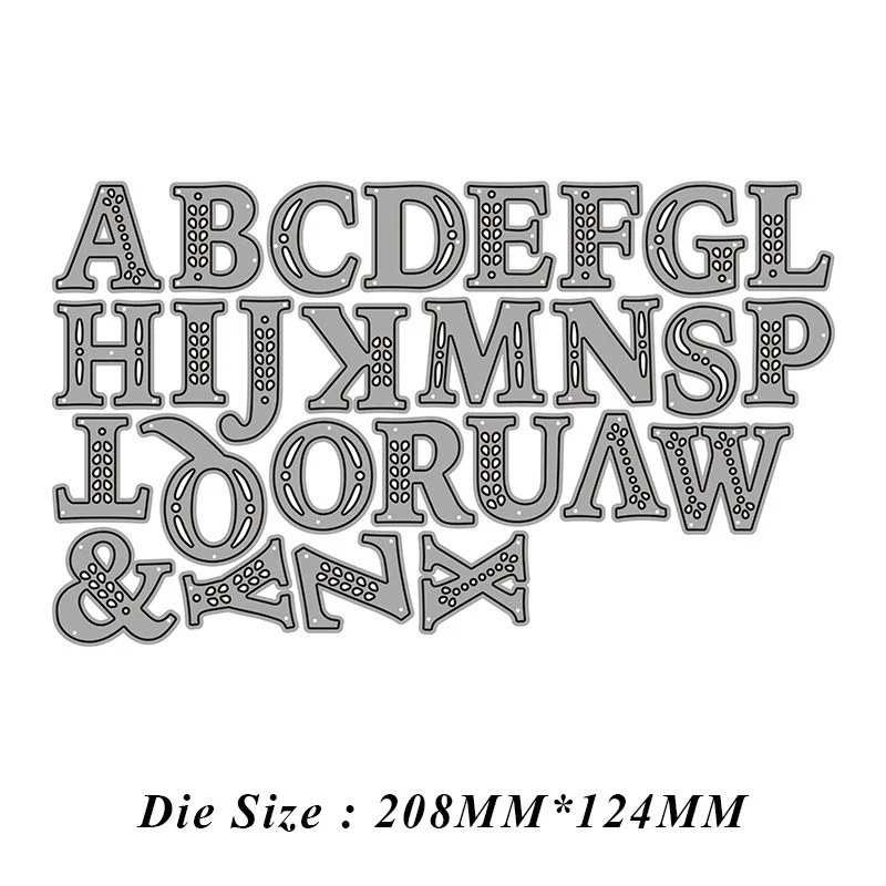 

26 uppercase letters Frame New Metal Cutting Dies for 2021 Scrapbooking No Stamps Stencil Crafts Decoration Molds Cutter Paper