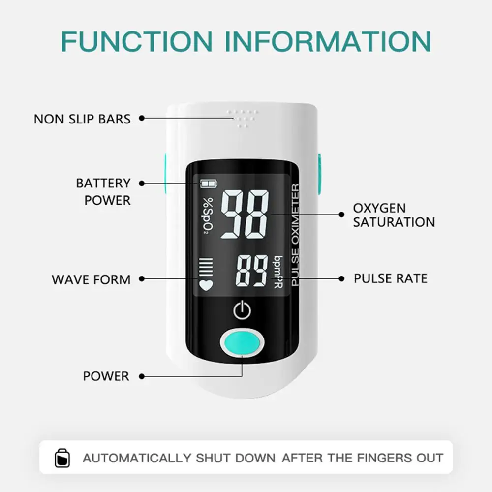 Fingertip Pulse Oximeter Blood Oxygen Saturation SpO2 PR Monitor Rate Measurement Meter Digital Finger Oximetro De Dedo | Красота и