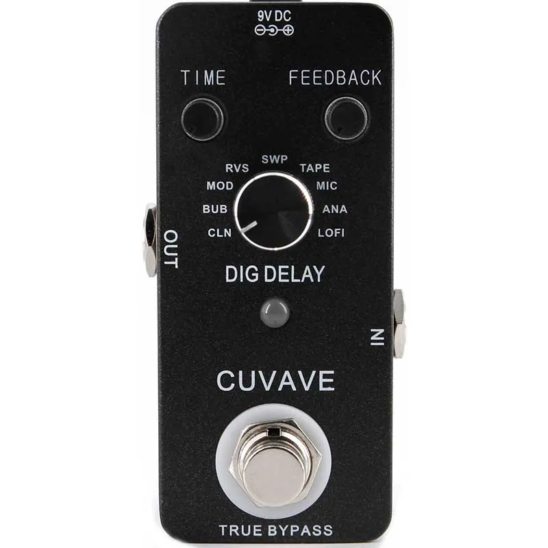 

CUVAVE Mini Digital Delay Guitar Effect Pedal 9 Delay Effects True Bypass Fully Metal Shell Guitar Parts & Accessories