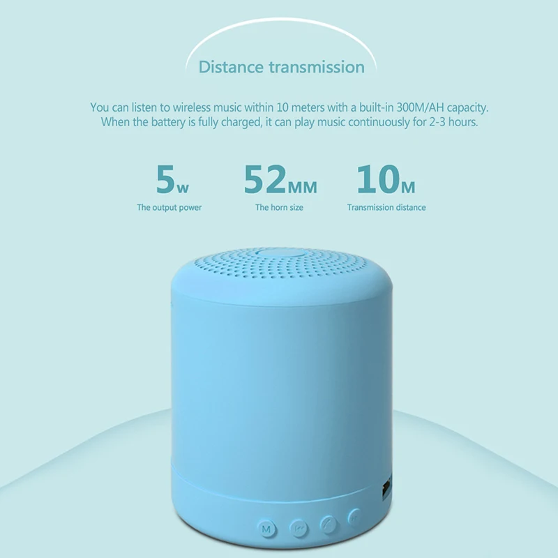 

Macaron Stereo Wireless Speaker Music Waterproof Loudspeaker Outdoors Bathroom Shower Subwoofer Portable Bluetooth Speakers