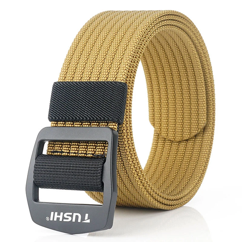 

Men's Canvas Nylon Belt 3.8cm For Jeans Overalls Leisure Youth Student Fashion Korean Style Striped Braided Accessories Belt