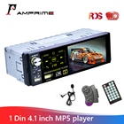 Автомагнитола AMPrime, мультимедийный плеер с сенсорным экраном 4,1 дюйма, MP5, Bluetooth, RDS, 2 USB