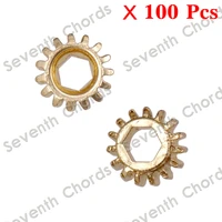 100 pcs guitar tuners tuning pegs key machine head hex hole gear gear ratio 115 brass and iron for choose