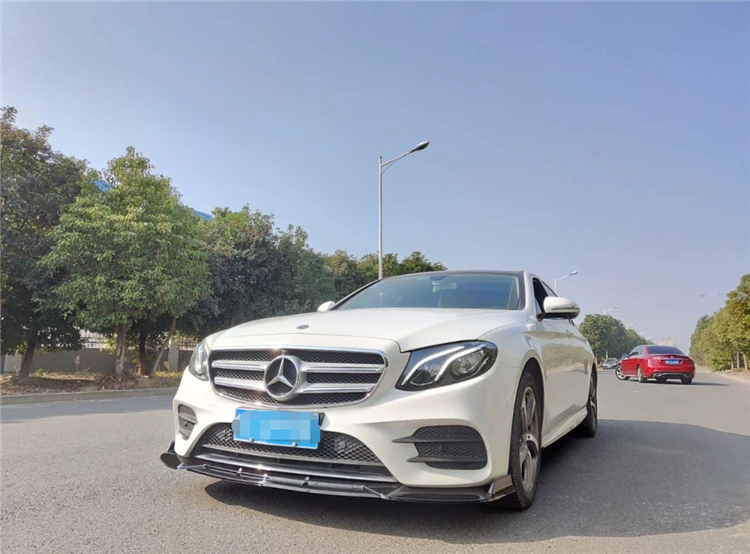 Для Mercedes Benz W213 E300 E200 2016 2019 передний бампер диффузор протектор комплект для