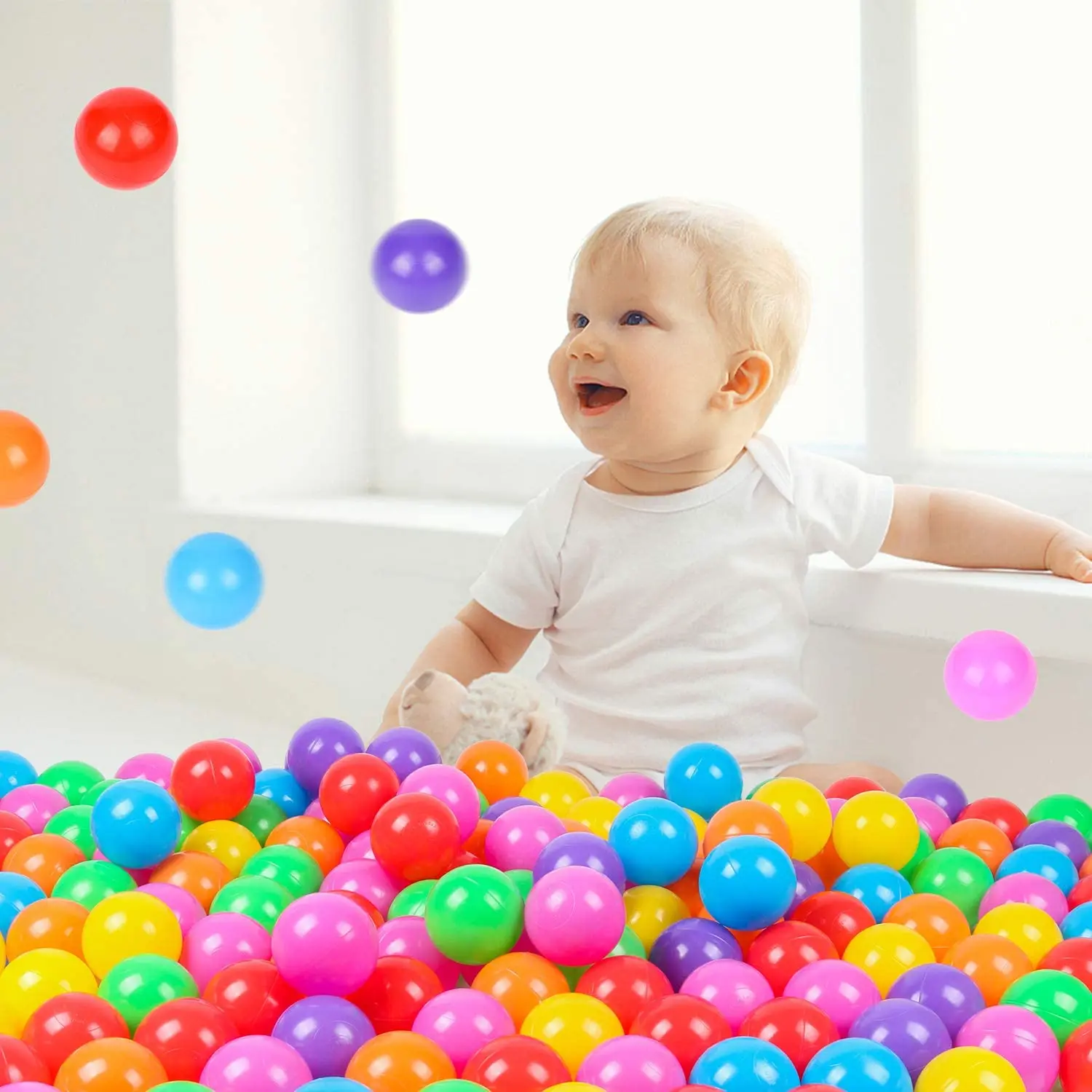 Safety Children Balls Baby Dry Pool Toys Colorful Eco-Friendly Kids Playpen Swim Water Ball Child Game Stress Air | Игрушки и хобби