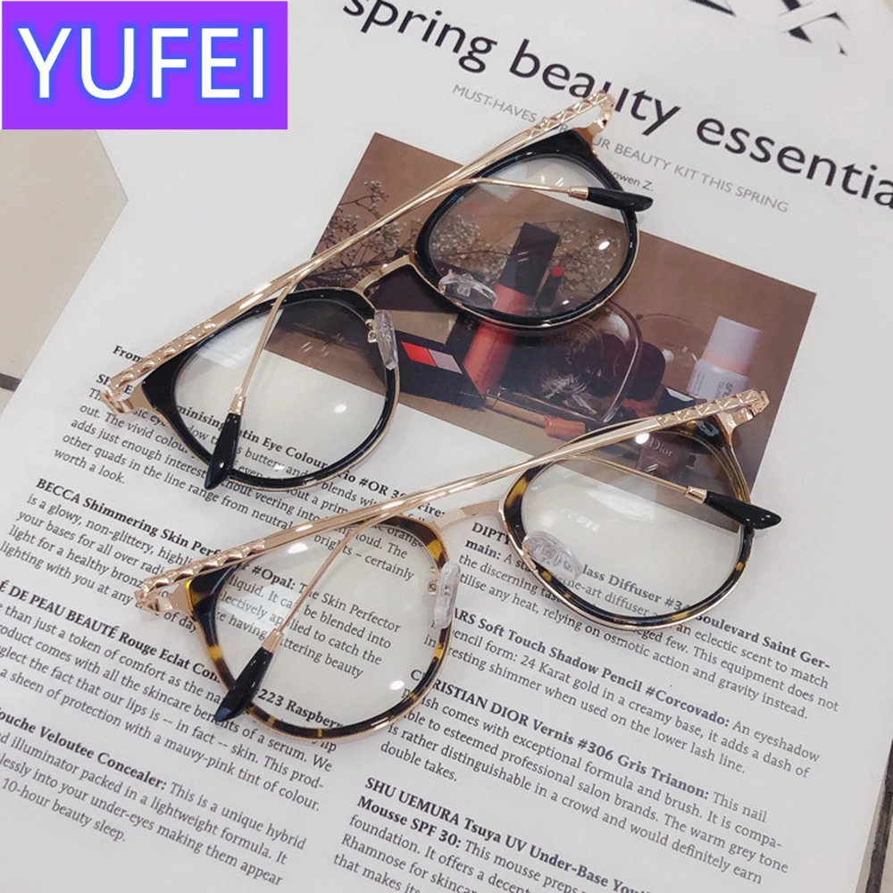 

1pcs Retro Anti Blue Ray Computer Glasses Women Round Eye Glass Men Blue Light Blocking Fashion Eyewear Optical Frames A96519