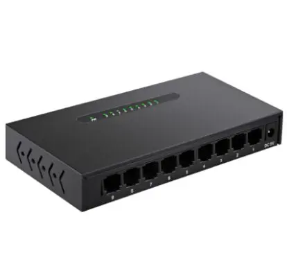 

10/100Mbps 9 Port Network Switch Ethernet Network Switcher RJ45 Lan Hub High Performance Ethernet EU Plug