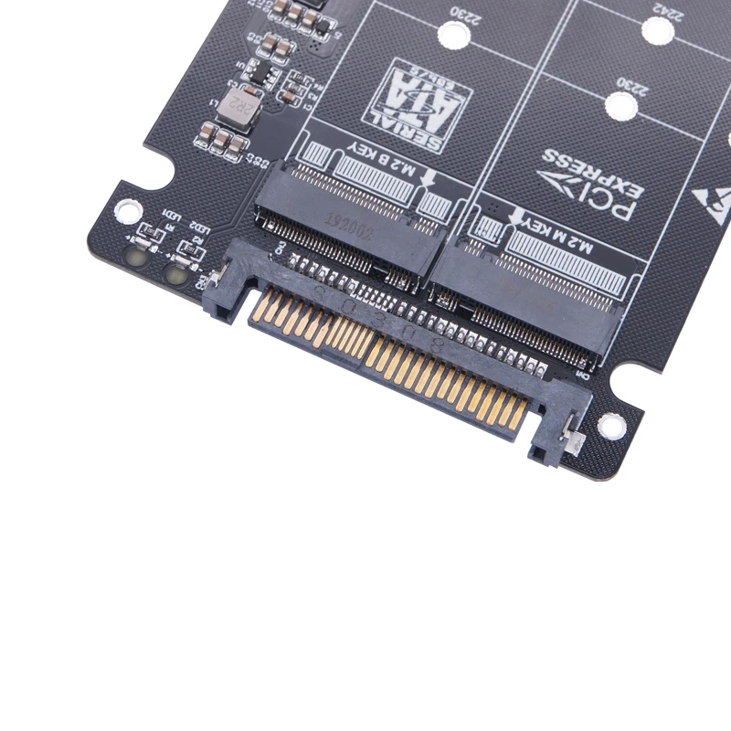 Фото Адаптер SSD M.2 SSD в U.2, адаптер M.2 NVMe Key B/M NGFF SSD в PCI-e U2 SFF-8639, конвертер PCIe M2 для настольного компьютера №5