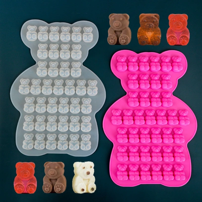 

DIY медведь эпоксидная смола, форма ювелирные изделия кулон Литья Силиконовые формы ручной работы конфеты шоколадный торт выпечки инструмен...