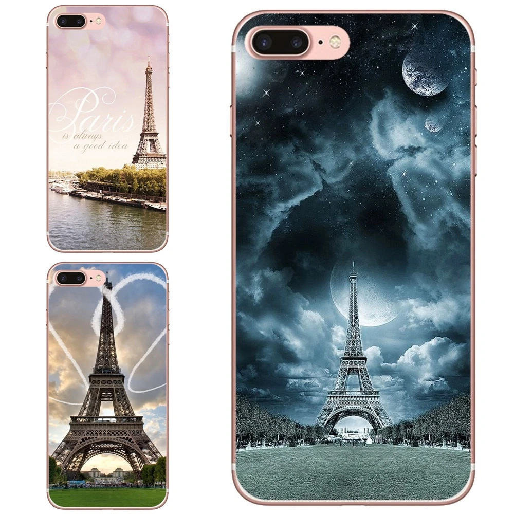 

paris france eiffel tower Night Art For iPhone 10 11 12 13 Mini Pro 4S 5S SE 5C 6 6S 7 8 X XR XS Plus Max 2020 Soft Cases Cover