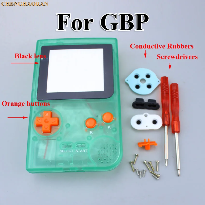 1 комплект светящийся зеленый полный корпус чехол для Gameboy Карманная игровая