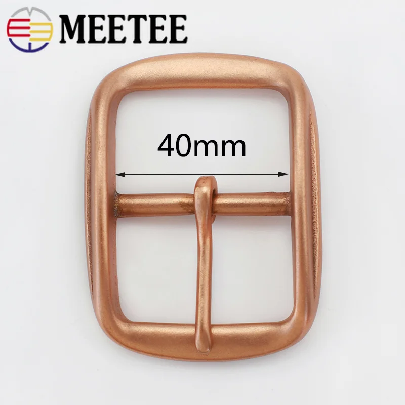 Пряжка для ремня из твердой меди мужчин металлическая пряжка ремней 38 39 мм сделай