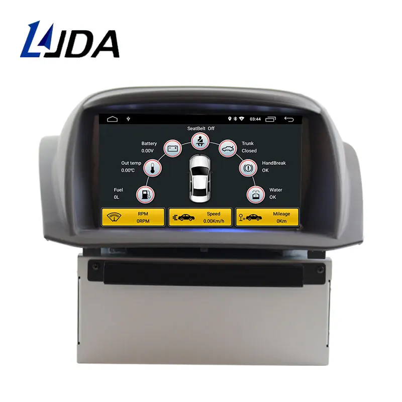 LJDA Android 10 автомобильный dvd-плеер для Ford Fiesta 2008 2009 2010 2012 2013 Радио Аудио Bluetooth Canbus gps навигация 4 ядра