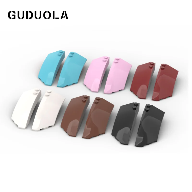 Guduola специальный кирпичный Клин изогнутый 3x8x2 левый и правый 41750 и 41749 строительные блоки MOC игрушки детали 5 компл./лот Guduola специальный кирпичный Клин изогнутый 3x8x2 левый и правый 41750 и 41749 строительные блоки MOC игрушки детали 5 компл./лот