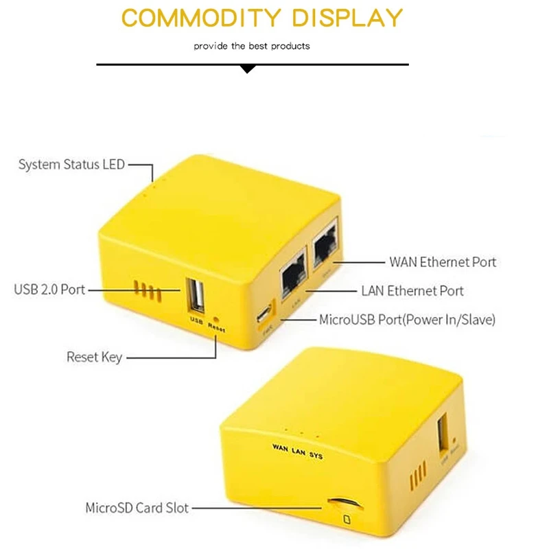 Мини-роутер NanoPi R2S OpenWrt RK3328 с двойным гигабитным портом 1 Гб большой памяти |