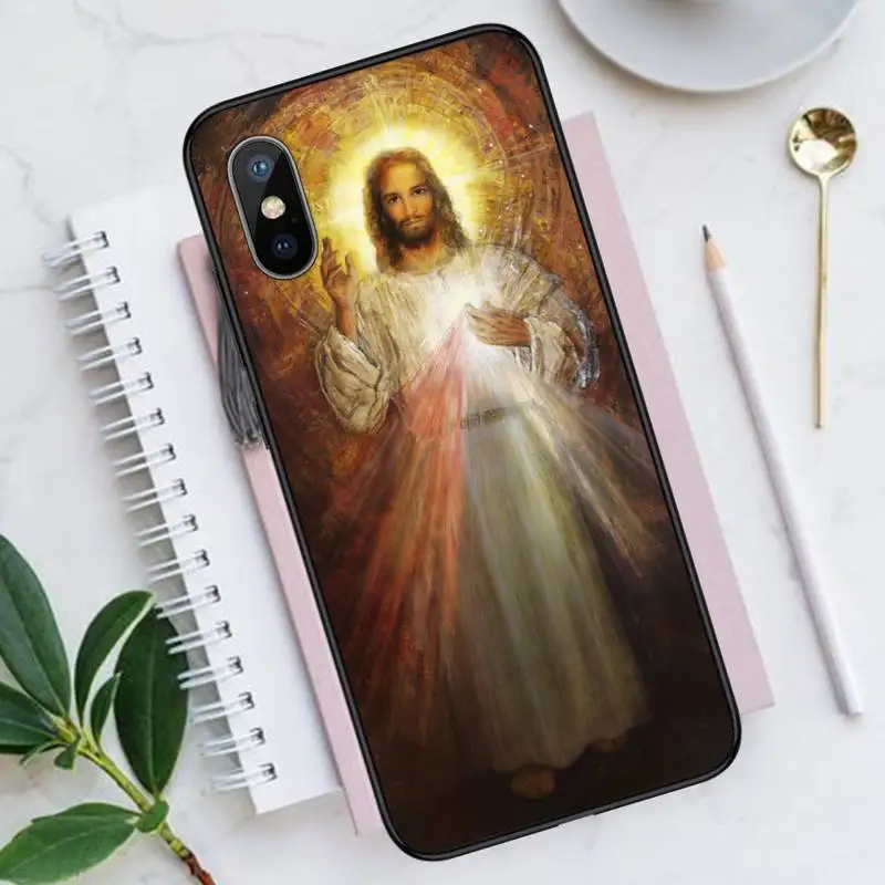 

Divine Mercy Jesus Phone Case for iPhone 11 12 pro XS MAX 8 7 6 6S Plus X 5S SE 2020 XR shell funda coque