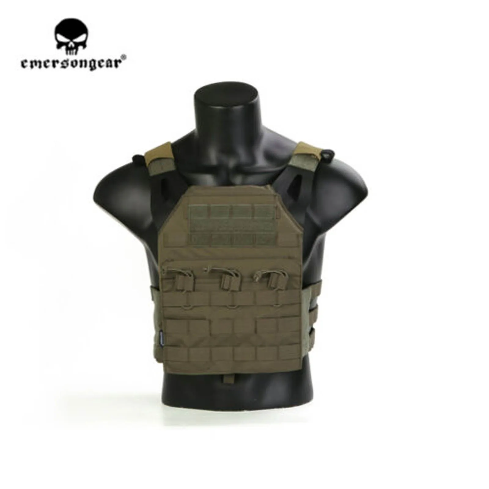 Emersongear JPC Vest Simplified Version Combat Tactical Vest Back Support EM7344 Range Green
