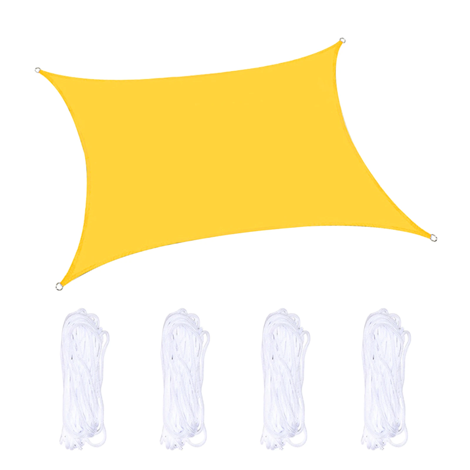 

3x3m Square With Wind Ropes Camping Outdoor Garden Oxford Cloth Awning Cover Easy Install Waterproof Sun Shade Sail Protection