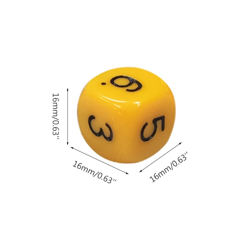 

2021 New Color Acrylic Dice Sculpture Digital Dice for Club/Party/Family Games Accessorie