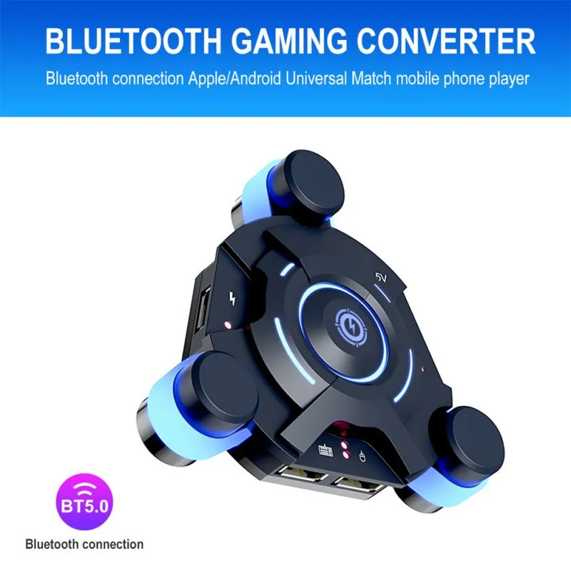 Bluetooth 5 0 игровая клавиатура мышь комбо-конвертер для смартфонов ПК PUBG Аксессуары