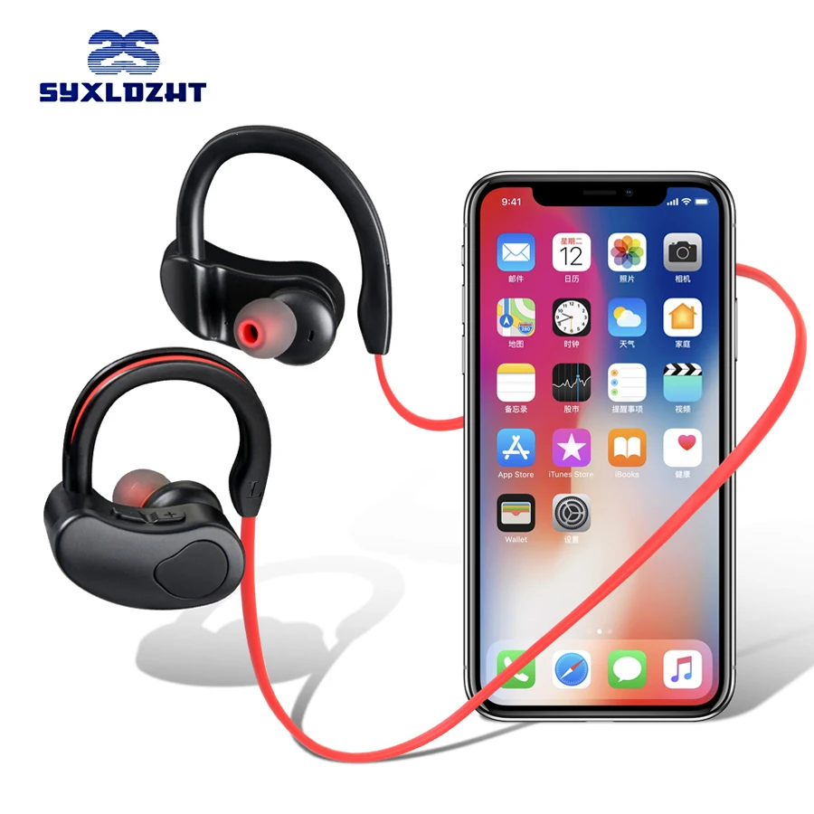 Спортивные Bluetooth наушники беспроводные с шумоподавлением стерео гарнитуры