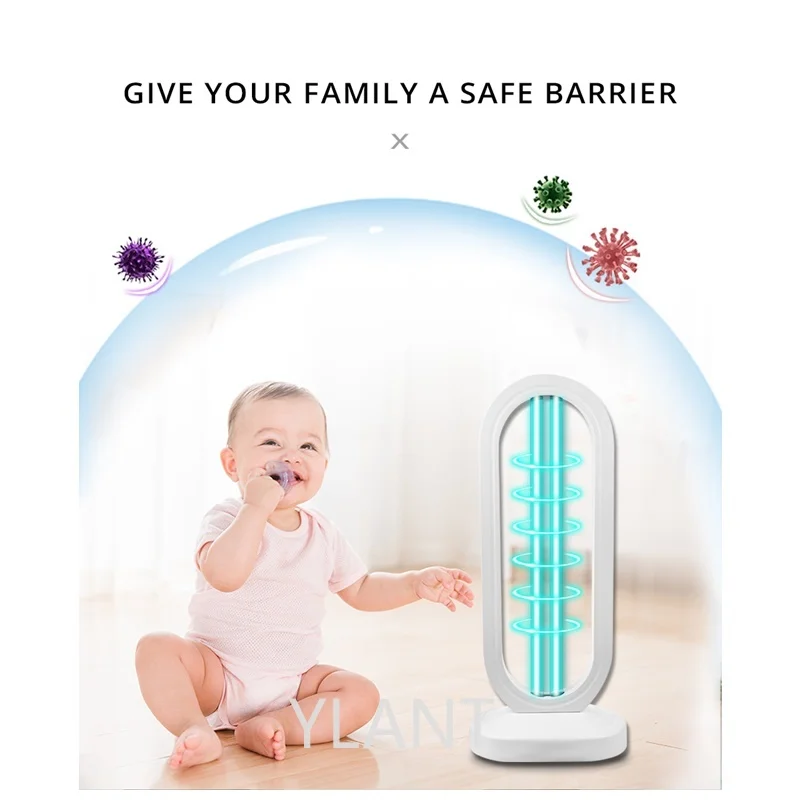 

YLANT UV light sterilizer 38W UV Disinfection Light High Ozone UVC Germicidal Lamp Kill bacterial Ozone Lamp For Dorp ship