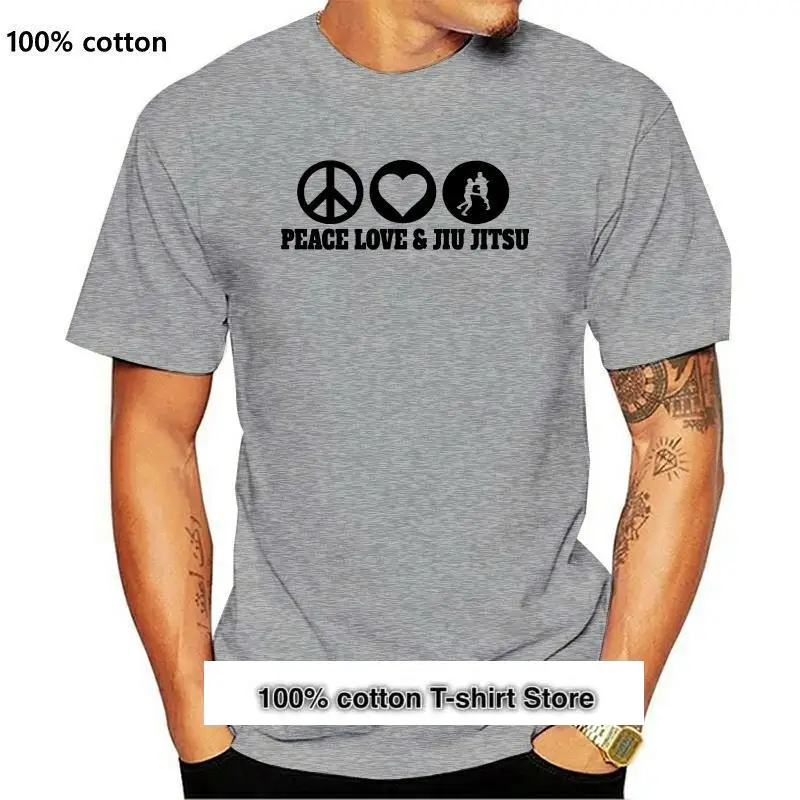 

Camiseta de Jiu Jitsu Unisex, camiseta estándar de amor de la Paz del Reino Unido, nueva moda de verano 2021