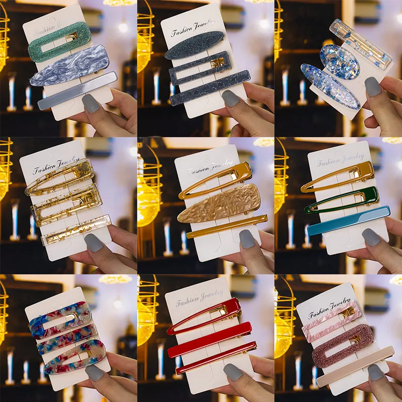 

1 компл. Леопардовые ацетатные геометрические заколки для волос заколка для женщин модные заколки головной убор милые женские шпильки для в...