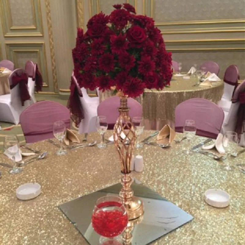 Металлический канделябр вечерние украшения золотые Серебрянные подсвечники