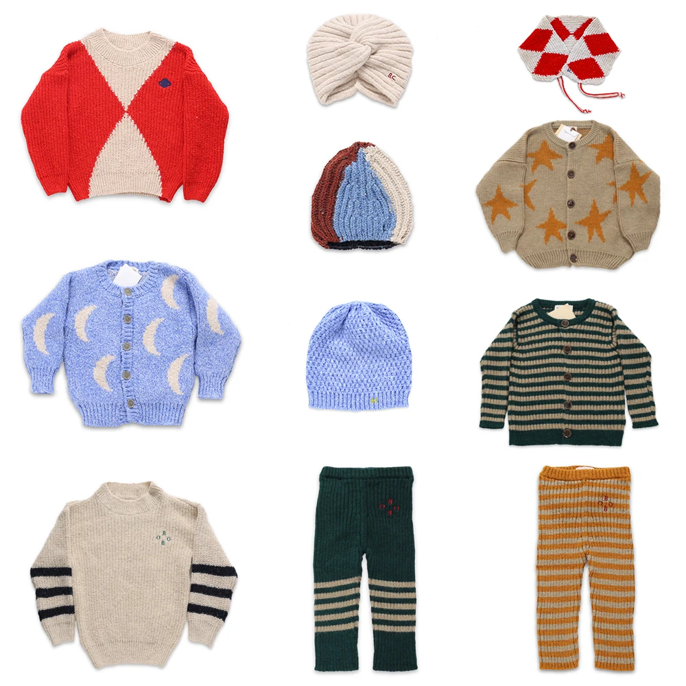 Предварительная продажа 2019 осенне зимний вязаный кардиган свитер детская одежда