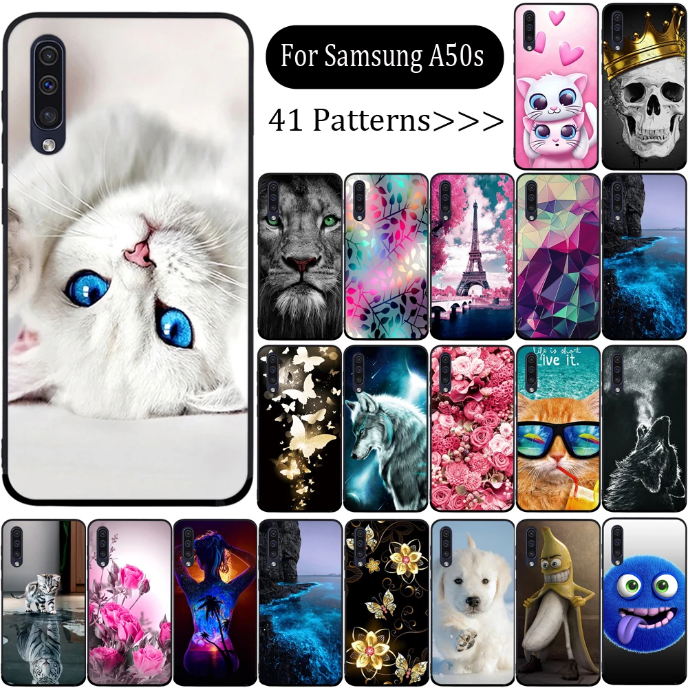 Силиконовый чехол для Samsung Galaxy A50s мягкий A30s защитный A30s|Бамперы| |