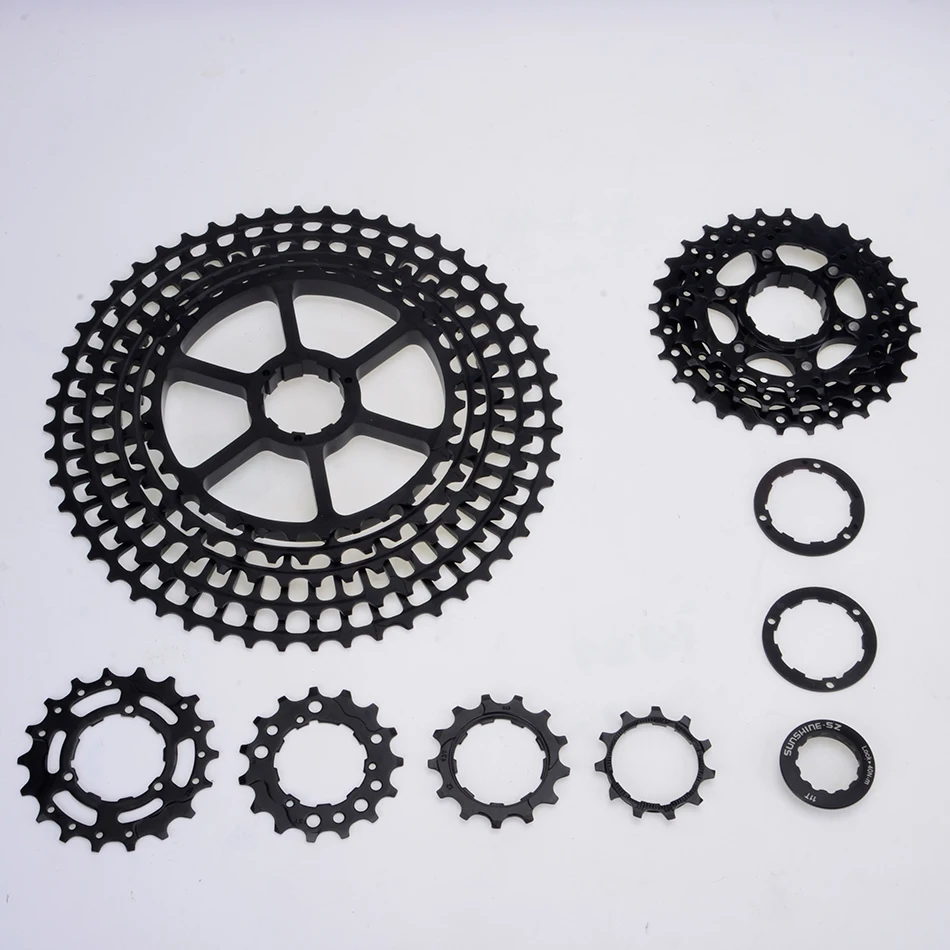SUNSHNE MTB 11 Geschwindigkeit 11-50 t кассетт 365 г ультралайхт Fahrrad Freilauf 11 t Fahrrad Teile Berg Pelz shimano M9000 M80