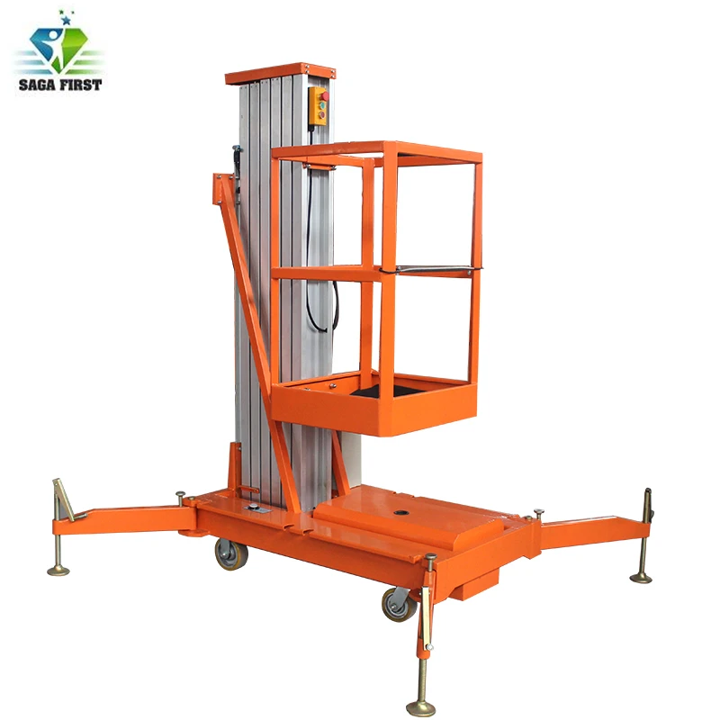 Гидравлический портативный одностоечный алюминиевый подъемник |