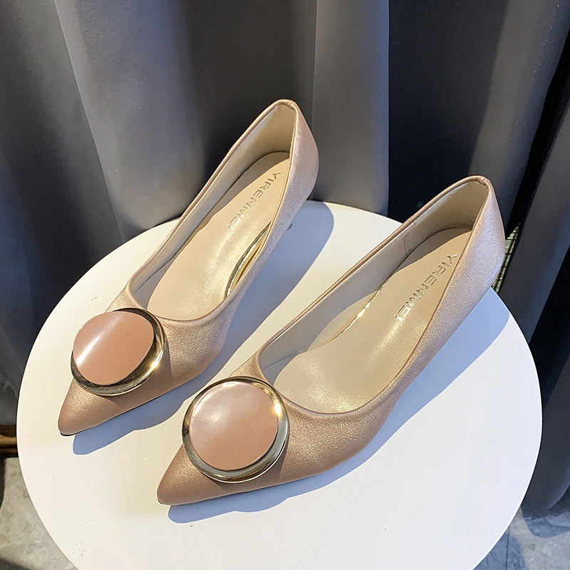 

XIXIYIPIN Fashion Solid High Thin Heels Luxury Leather Women Shoes Pointed Toe Slip-on Summer Woman Pumps Casual Ladies Loafers
