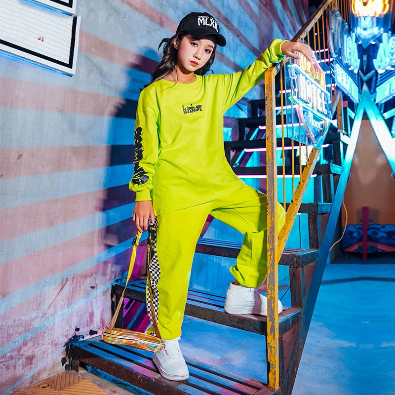 Танцевальные костюмы в стиле хип-хоп детская одежда для джазовых представлений