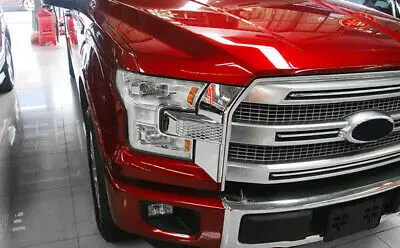 

ABS Хромированная передняя фара для бровесветильник 2 шт. для Ford F150 F-150 2015 - 2016