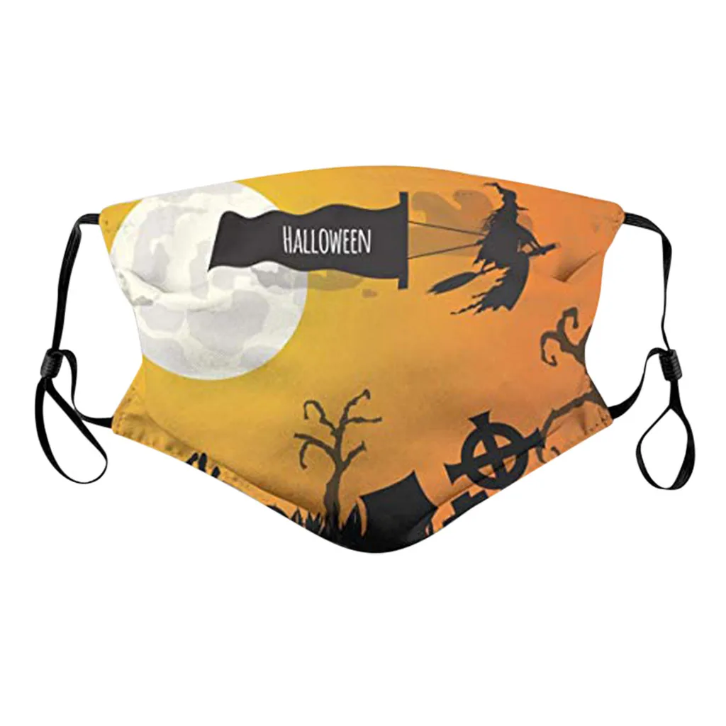 

Halloween Funny Fashion Face Mask Washable And Reusable Anti Dust Mouth Cover Fabric Facial Mask Women Men Mascarilla Cubrebocas