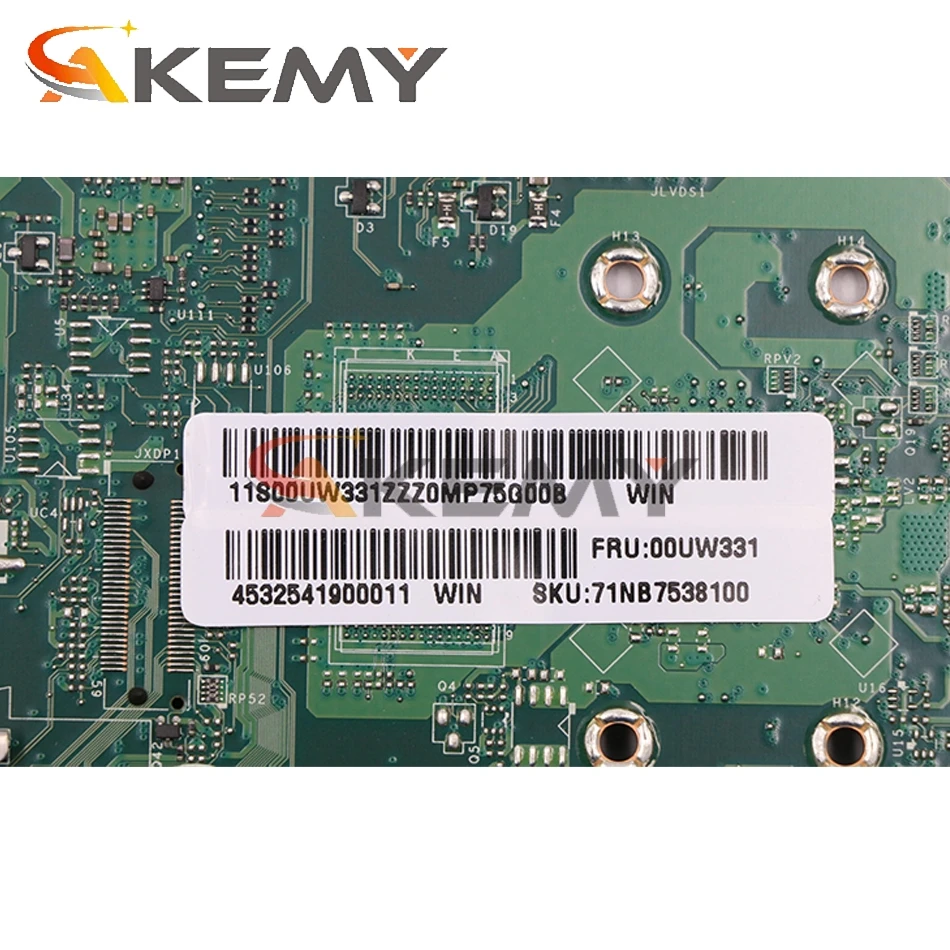 

LA-C671P Main board Fit For Lenovo S200Z C2000 AIO Motherboard J3060 AIA30 IBSWSC V1.0 00UW333 100%tested fully work