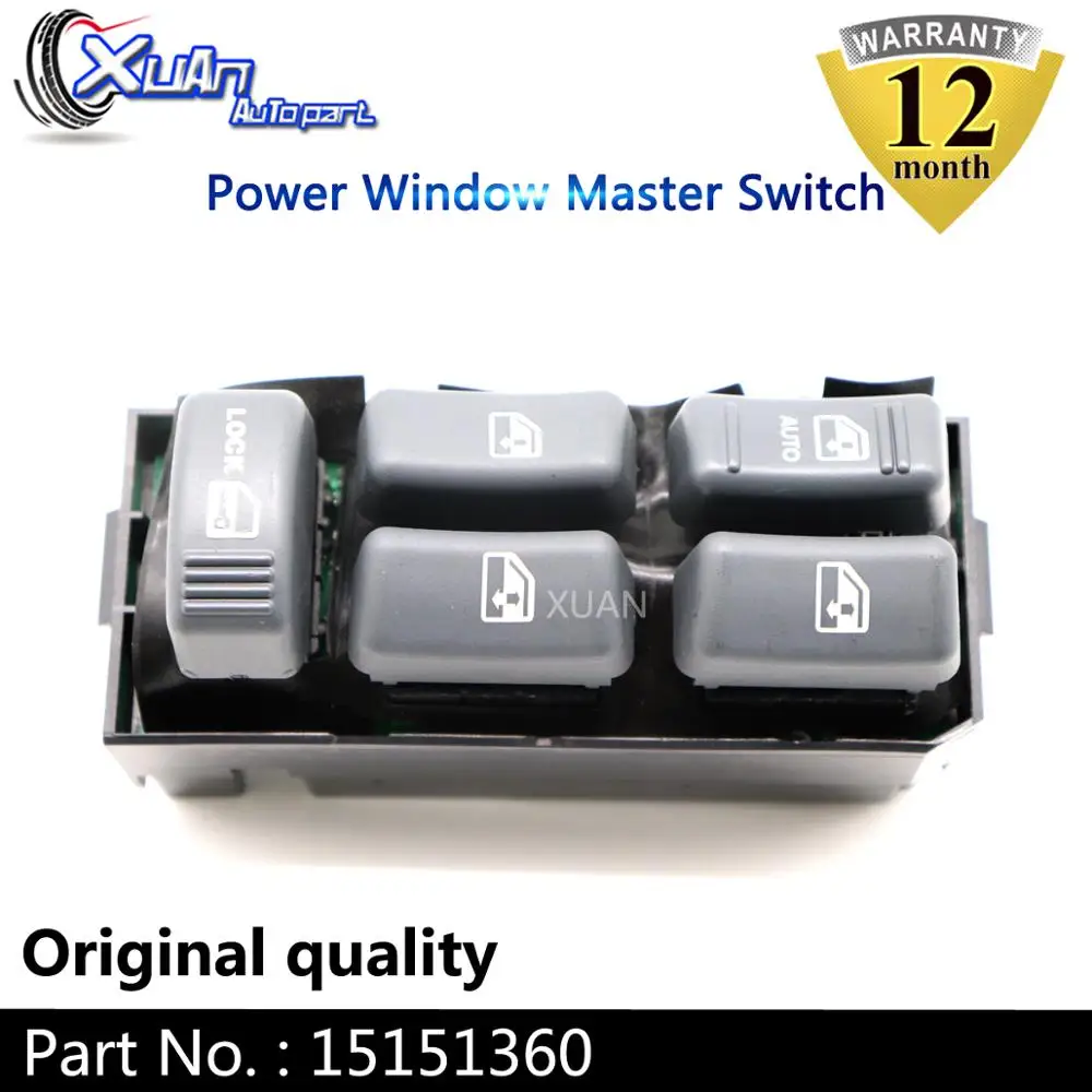 XUAN Электрический силовой переключатель стеклоподъемника управления 15151360 для