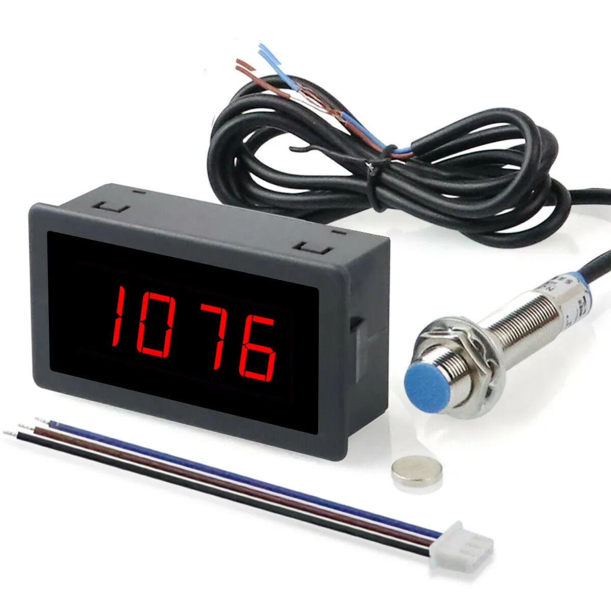 

100% Brand New High Quality AC 110V-230V High Precision Digital LED Motor Tachometer Hall Sensor NPN