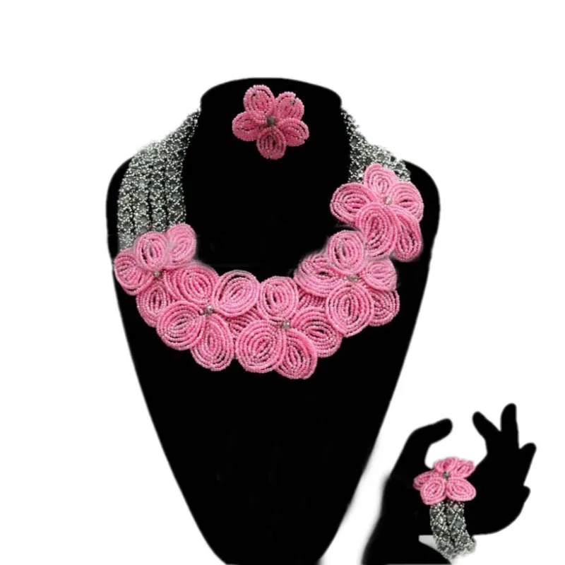 

Dudo Store Jewelry Sets Green African Bridal Jewelry Set 100% Crystal Handmade Jewellery Gift Set For Bride Women