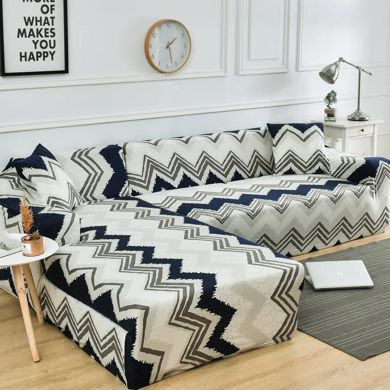 

Elastic Sofa Cover L shape Sofa Covers For Living Room Couch Cover 1/2/3/4 Seater Stretch Sectional L Shaped Slipcover