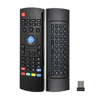 mx3 2 4g wireless remote control air mouse keyboard for x96 h96 android tv box wireless keyboard plastic silicone 81 keys