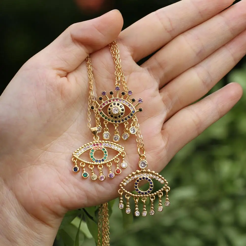 Новое поступление плавающая Гибкая красочная Подвеска из фианита с золотыми