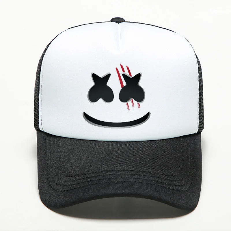 Хлопковые сахарные шляпы Marshmello Dj периферийная бейсболка Солнцезащитная Черная кепка поло шляпы bone avicii хип-хоп casquette gorras