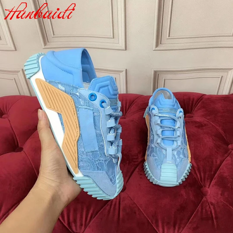 

Women Luxury Fashion Patchwork Flats Shoes Mesh Breathable Lightweight Running Sneakers Ladies Designer Brand Casual Shoes 2021