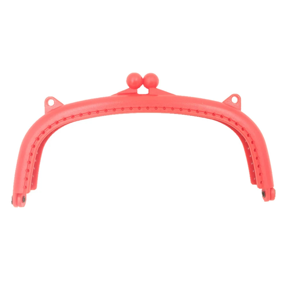 

2 Red Arch 16cm Plastic Purse Frames Kiss Clasps Clutch Buckles DIY Handbag Handles Luggage&Bag Hardware Accessories Changement