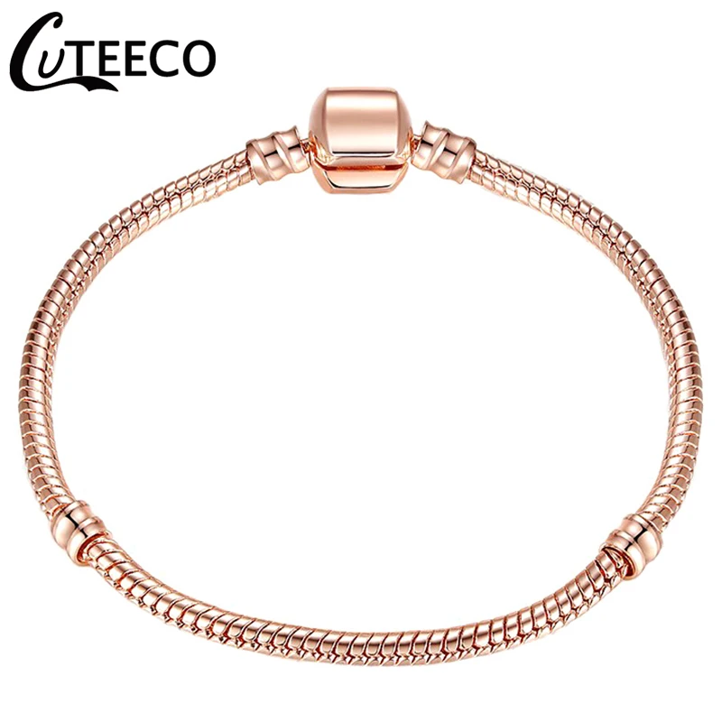 CUTEECO Высокое качество 17 21 см Браслет Подвески Европейская мода змея цепь сердце