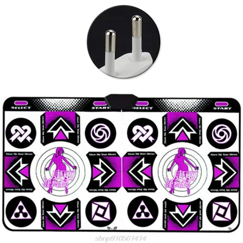 

PVC Game Dance Mat Double Players Anti Slip With Wireless Receiver Remote Controller for Young People